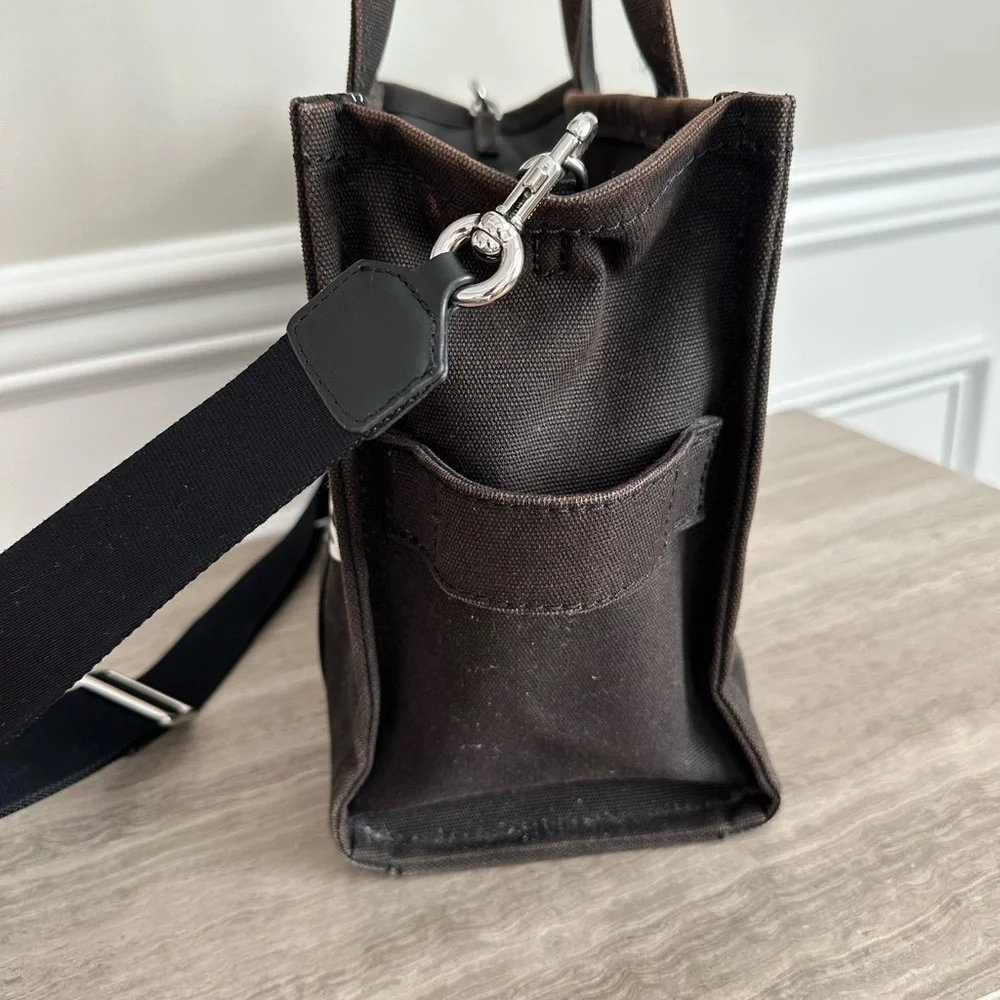 Marc Jacobs Black Canvas Tote Bag - Picture 10 of 11